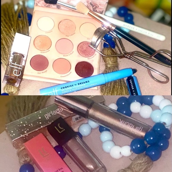 Pink Glitz + Gold Glam eye bundle - Colourpop/elf/wetnWild/MORPHE
